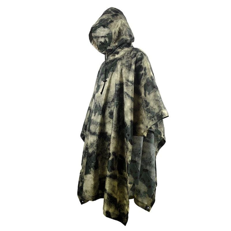 Poncho de Pluie Randonnée Outdoor Camouflage