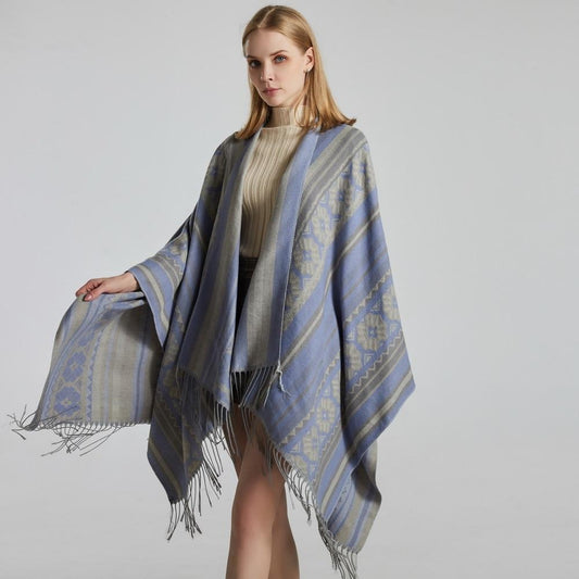 Poncho Echarpe Femme - Style Cozy Chic