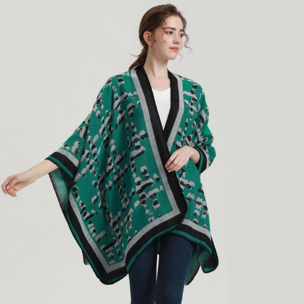 Poncho Élégance Féminine