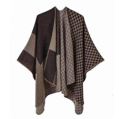 Poncho élégant pour femmes marron