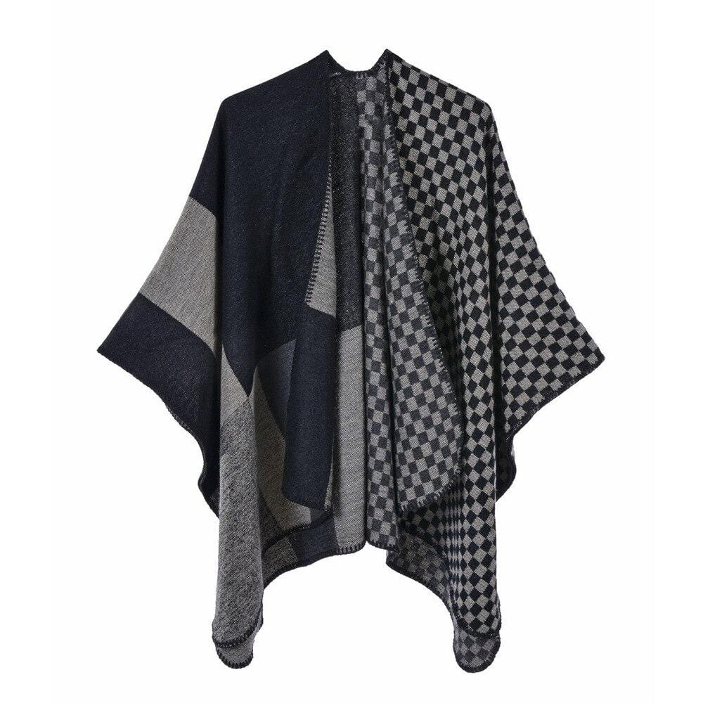 Poncho élégant pour femmes noir