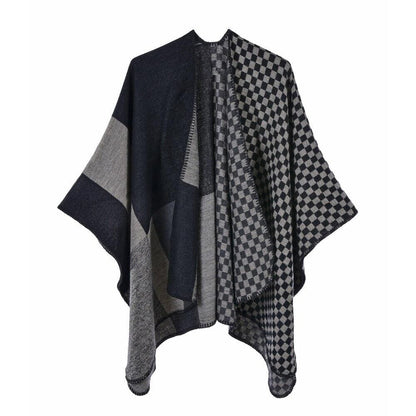 Poncho élégant pour femmes noir