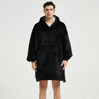 Poncho en Polaire pour Homme Noir