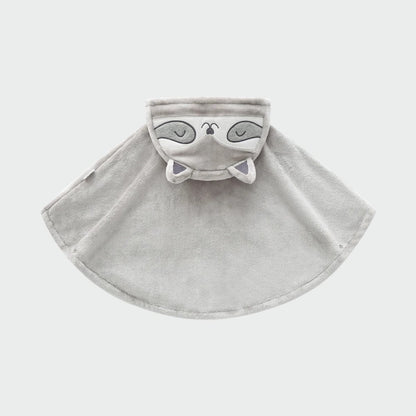 Poncho Enfant Chat Gris - Collection Féline