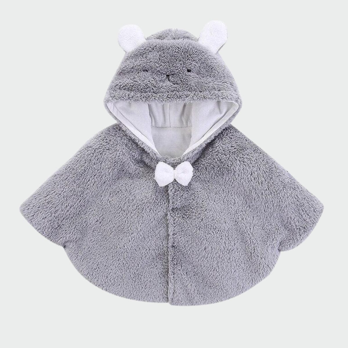 Poncho Enfant Cocooning Gris / 12-24 mois