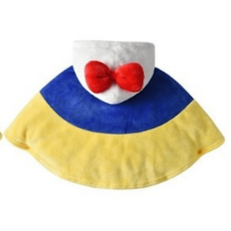 Poncho Enfant Hiver Blanche Neige jaune & Bleu / 0-3 ans