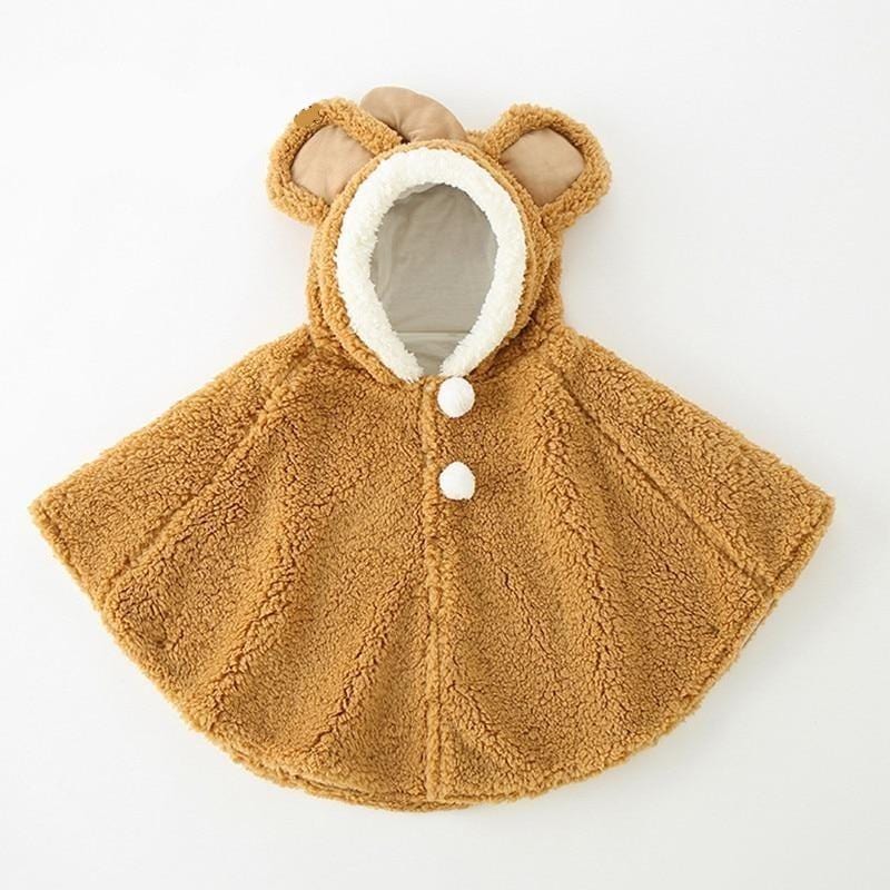 Poncho Enfant Marron - Style et Confort marron / 0-36 mois