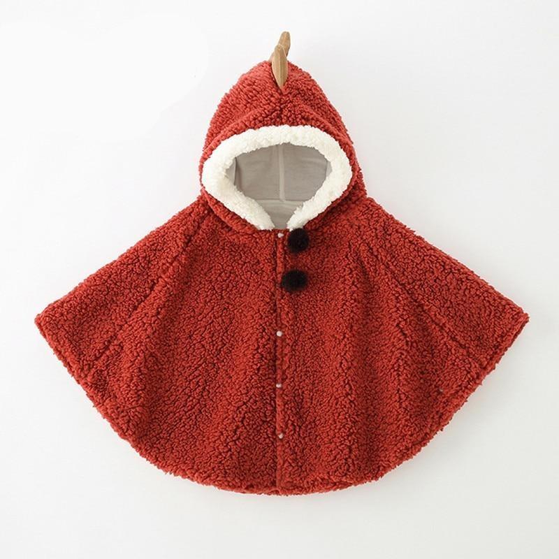 Poncho Enfant Rouge - Style et Confort rouge / 0-36 mois