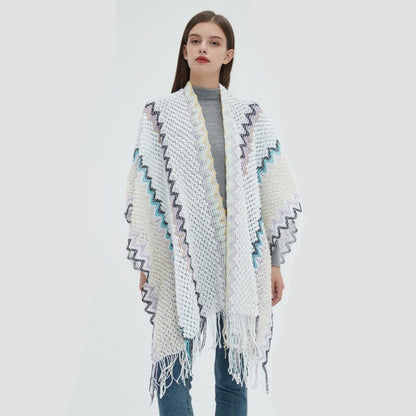 Poncho Ethnique Femme - Collection Tribale