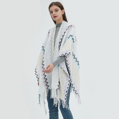 Poncho Ethnique Femme - Collection Tribale