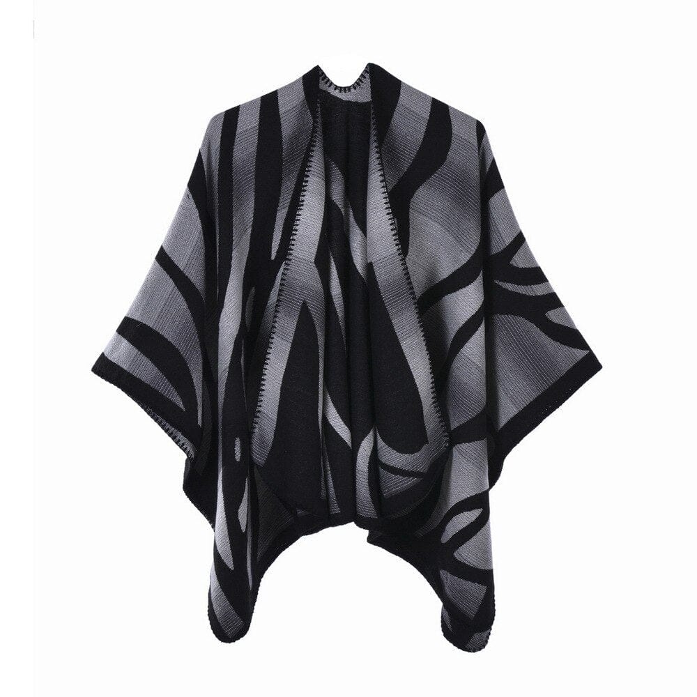 Poncho Féminin Chic noir