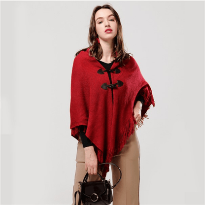 Poncho Femme avec Franges Stylish