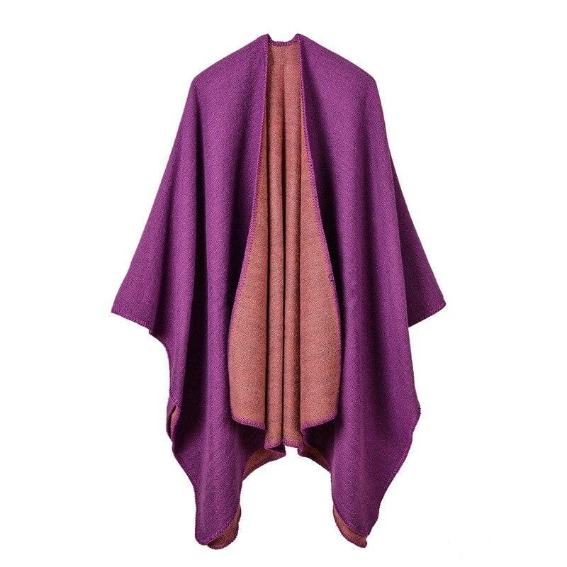 Poncho Femme Élégance Violette Violet