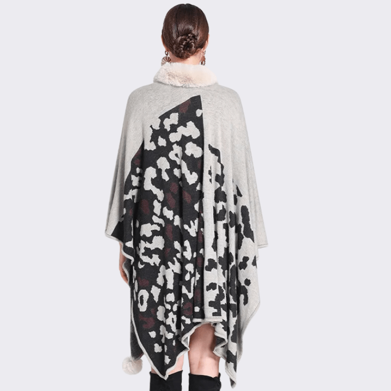 Poncho Femme Léopard - Élégance Sauvage