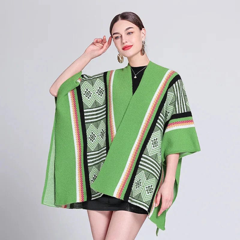 Poncho Femme Multicolore