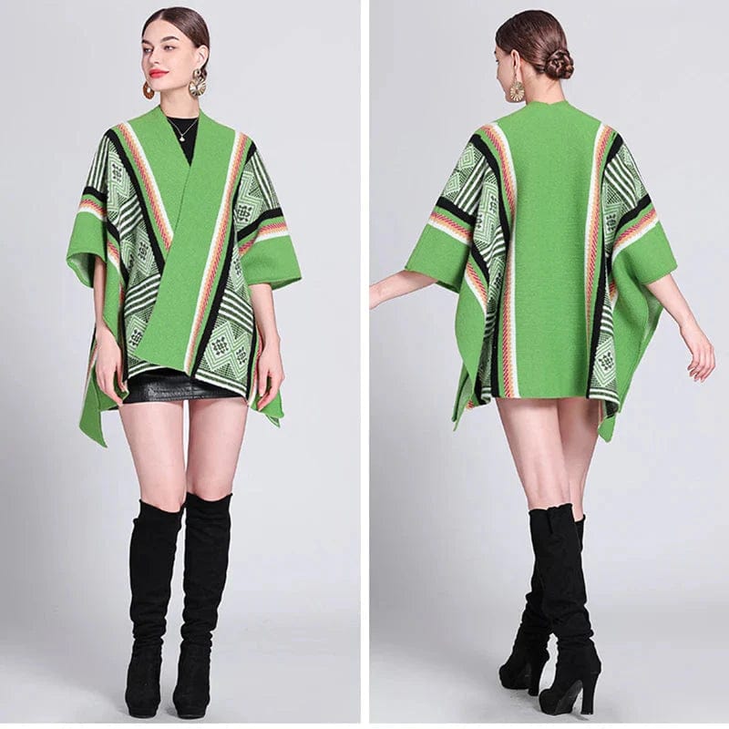 Poncho Femme Multicolore