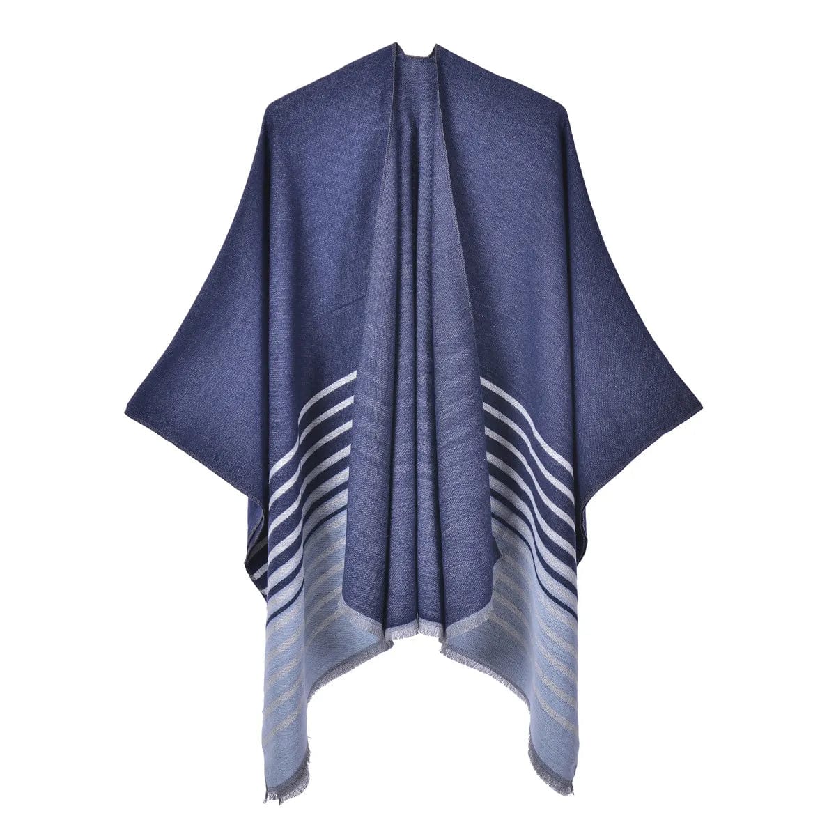 Poncho Femme Tendance - Style Élégant bleu