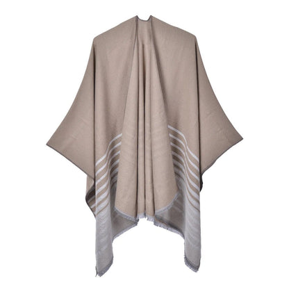 Poncho Femme Tendance - Style Élégant kaki