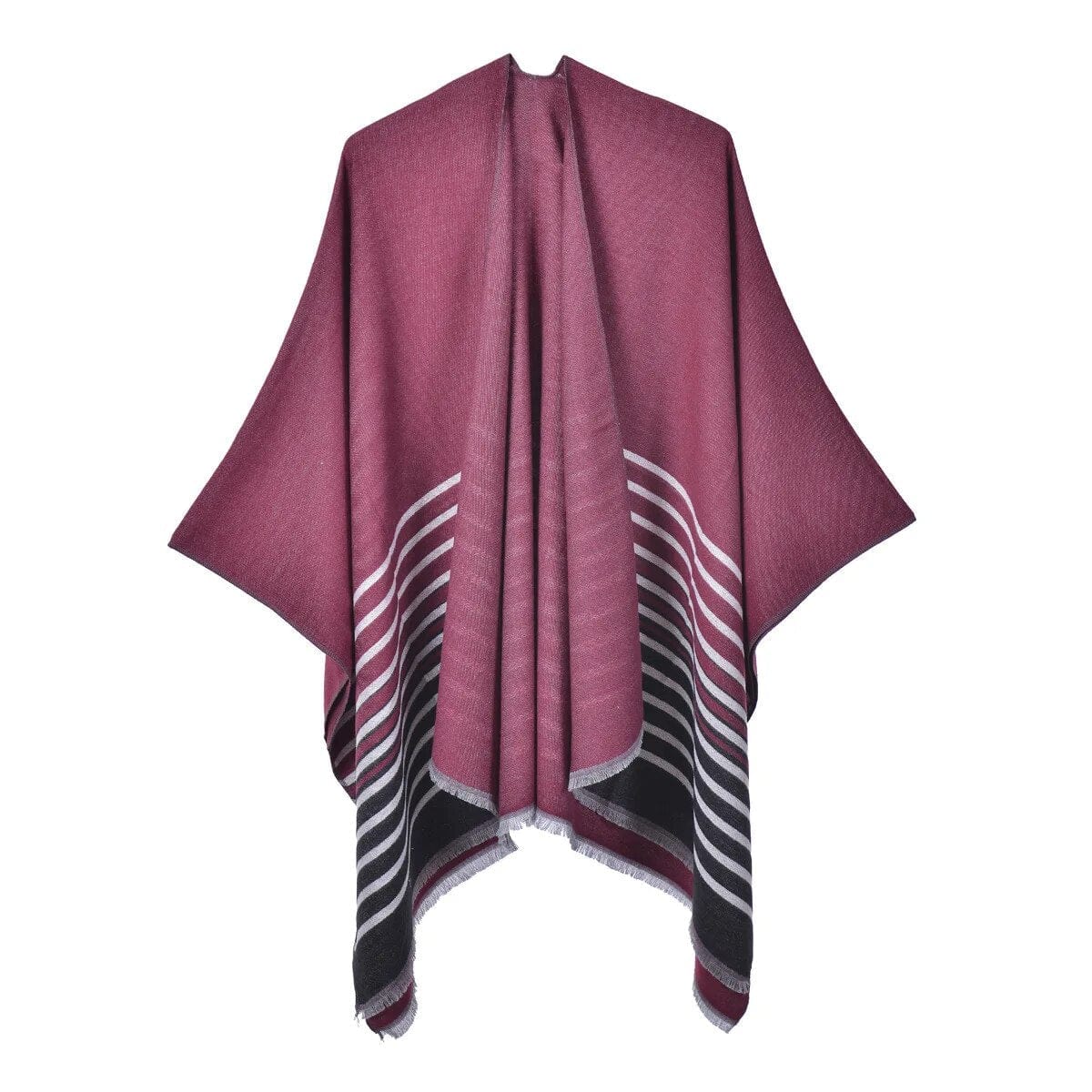 Poncho Femme Tendance - Style Élégant rouge