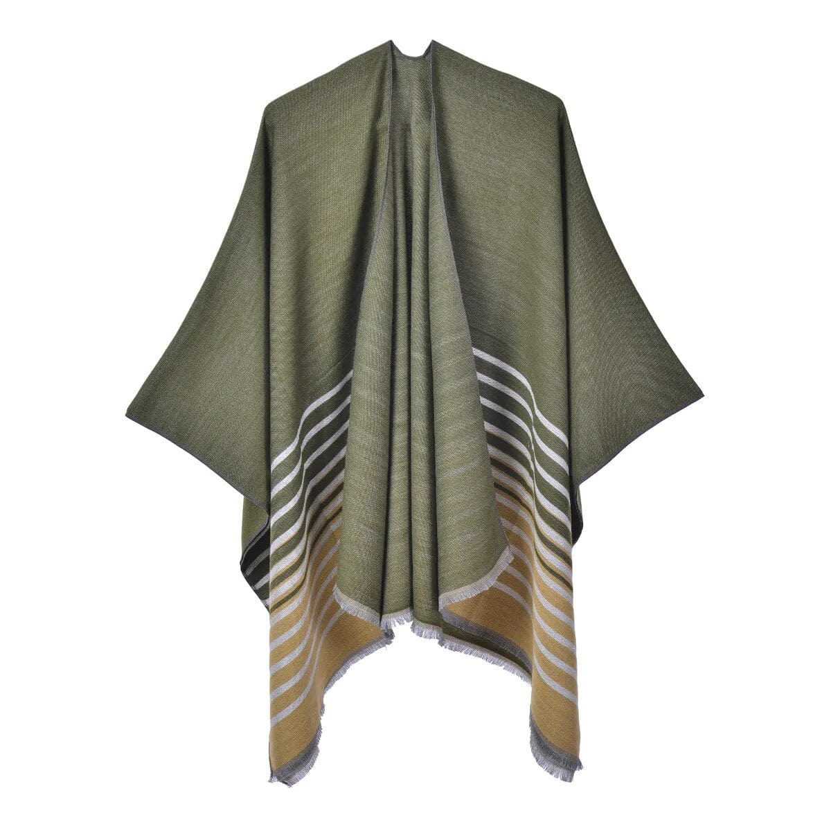 Poncho Femme Tendance - Style Élégant vert