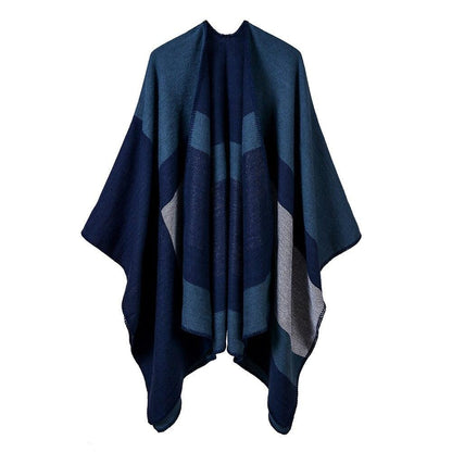 Poncho Femme Urbain bleu