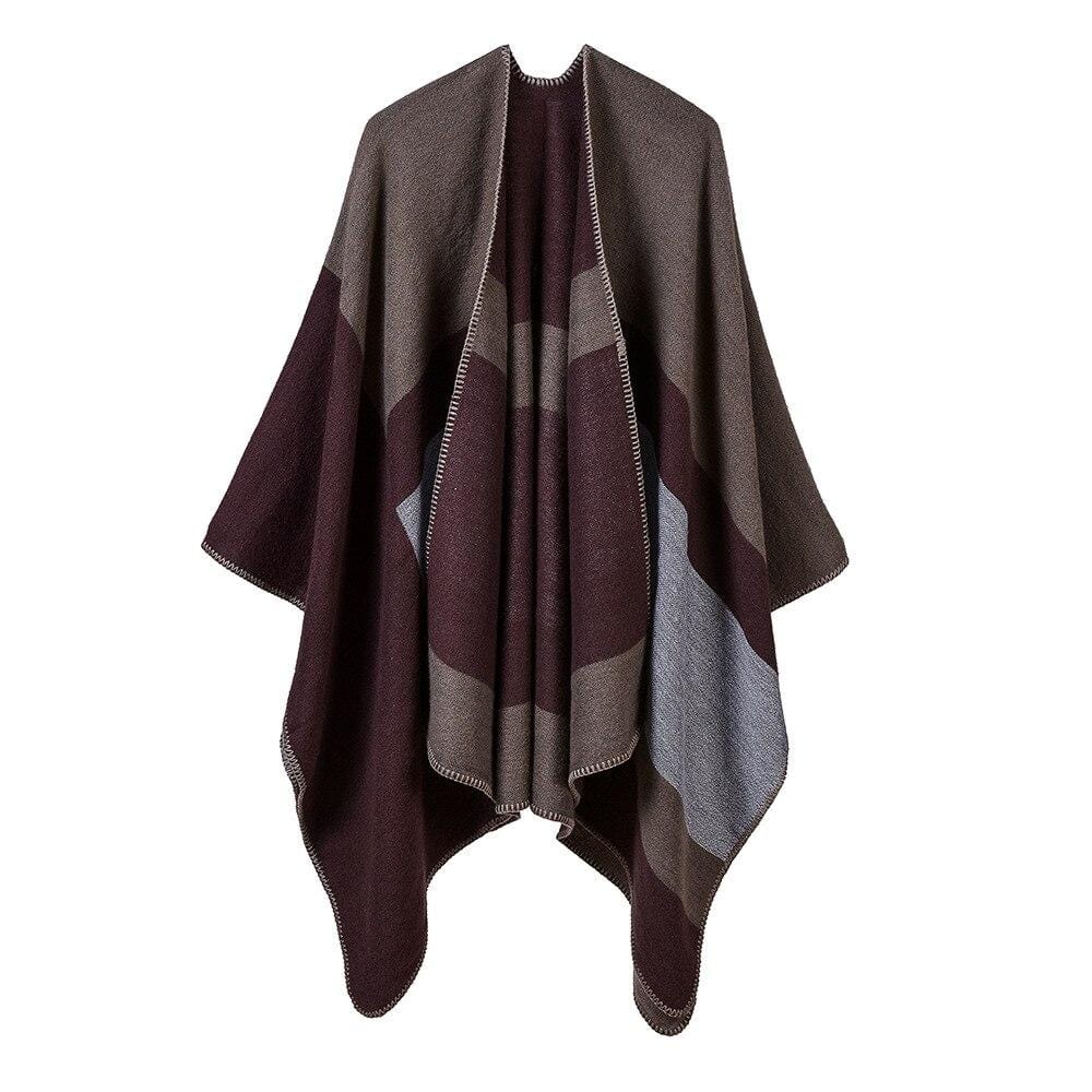 Poncho Femme Urbain marron