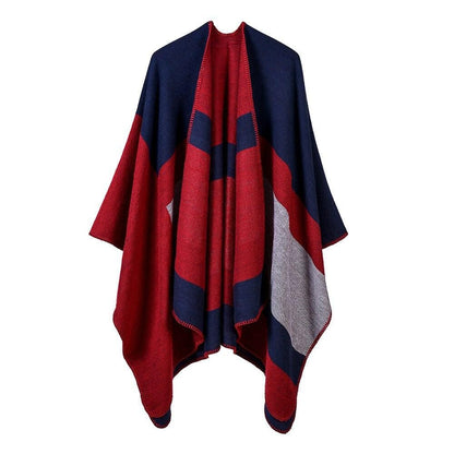 Poncho Femme Urbain rouge