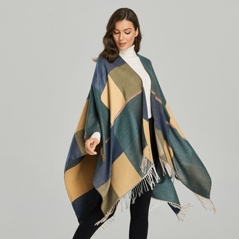 Poncho Femme Vert - Collection Écologie Chic Vert