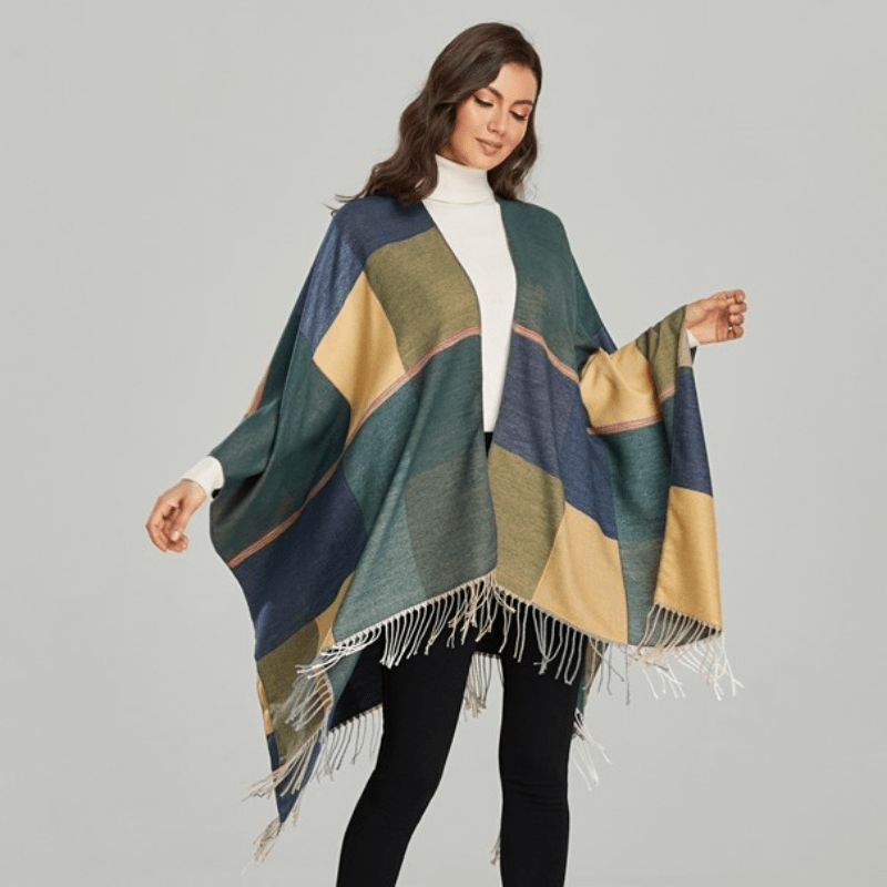 Poncho Femme Vert - Collection Écologie Chic Vert