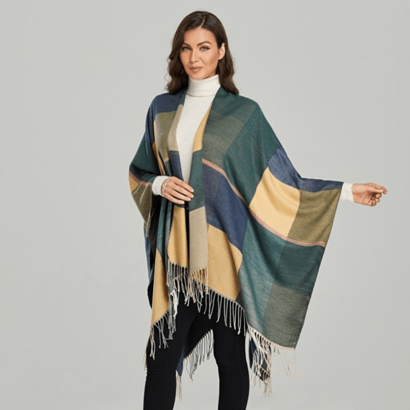 Poncho Femme Vert - Collection Écologie Chic Vert