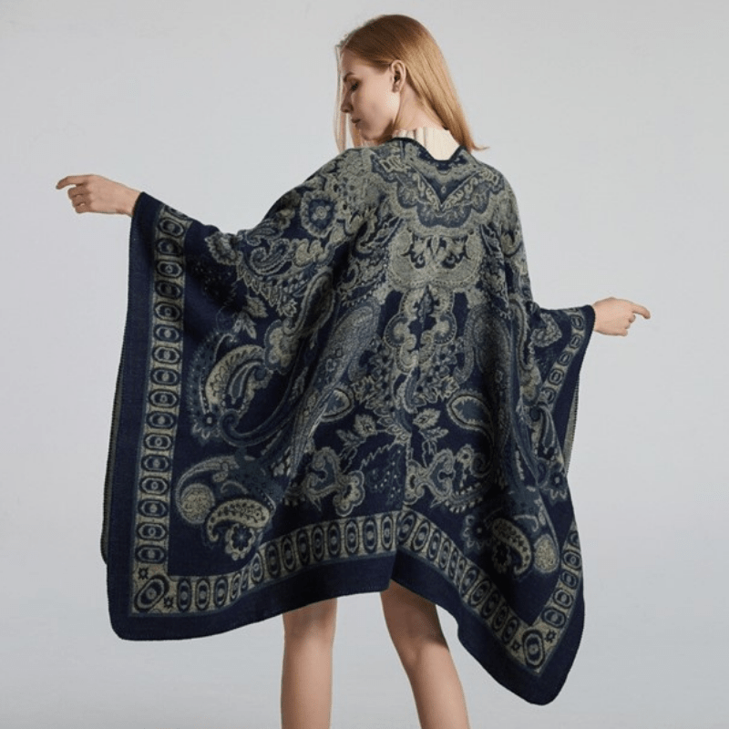 Poncho Femme XXL bleu