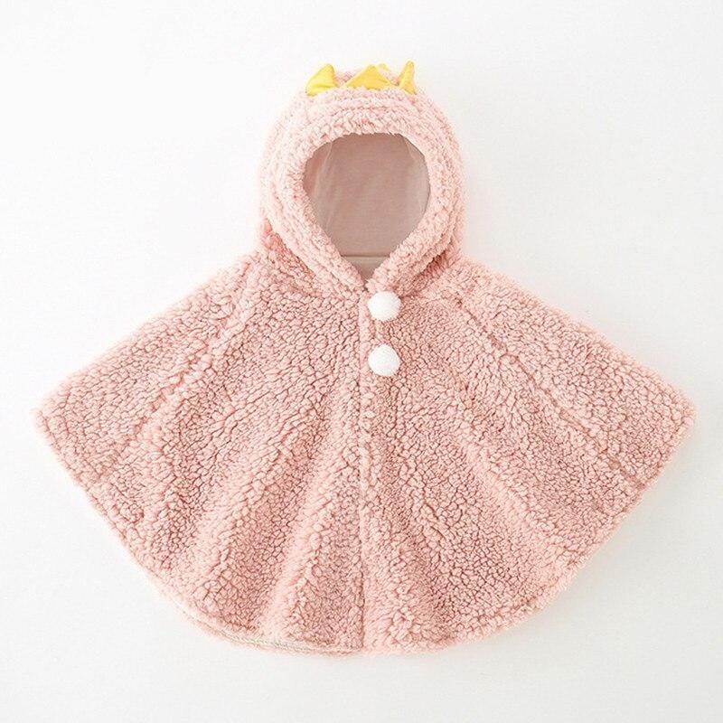 Poncho Fille à Capuche CozyBelle™ rose / 0-36 mois