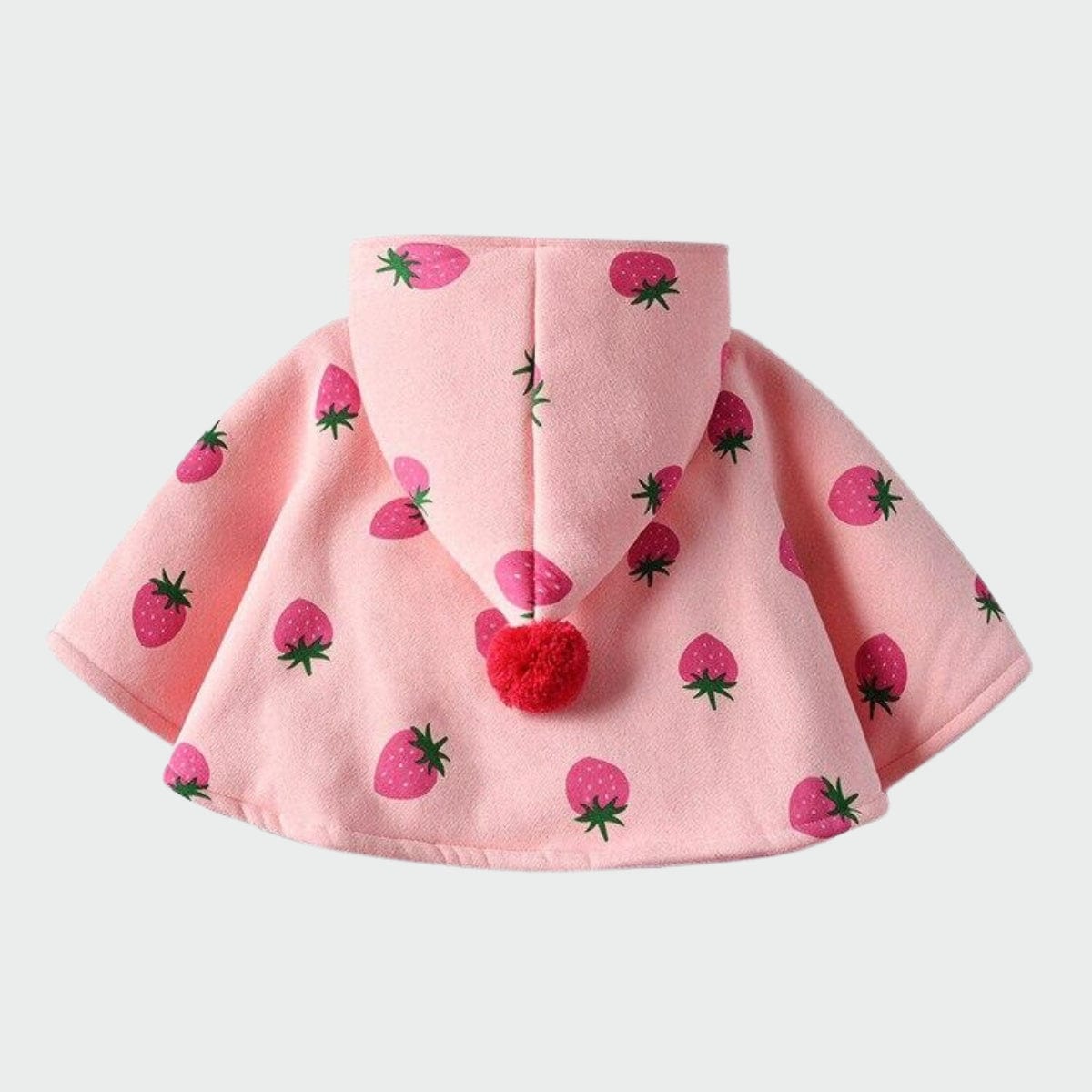 Poncho Fille Rose Framboise