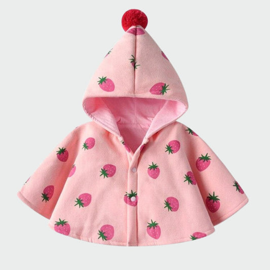 Poncho Fille Rose Framboise Rose / 12-18 mois