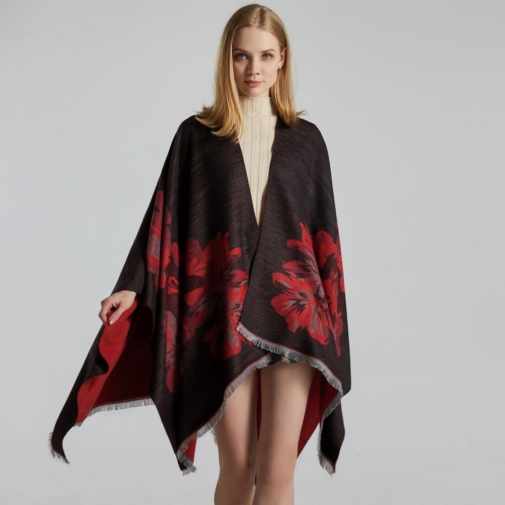 Poncho Foulard La Femme Glamour