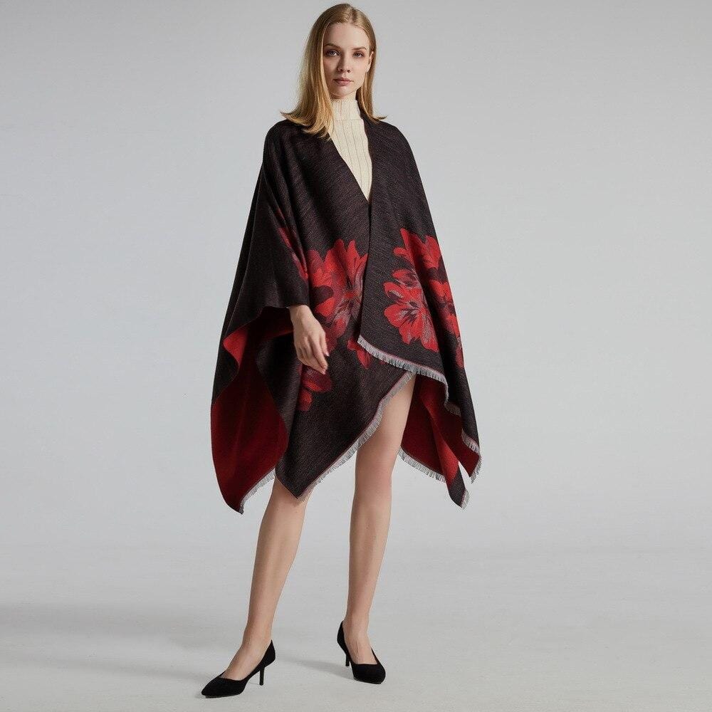 Poncho Foulard La Femme Glamour