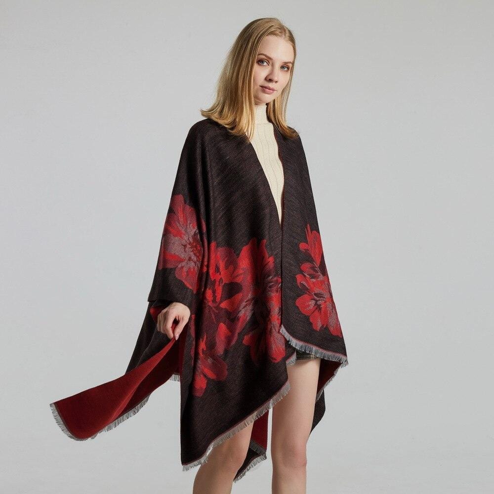 Poncho Foulard La Femme Glamour