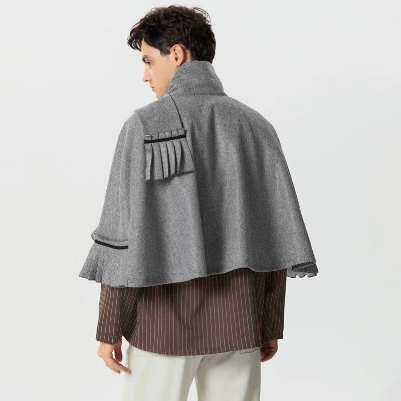 Poncho Homme avec Écharpe - Style Assuré