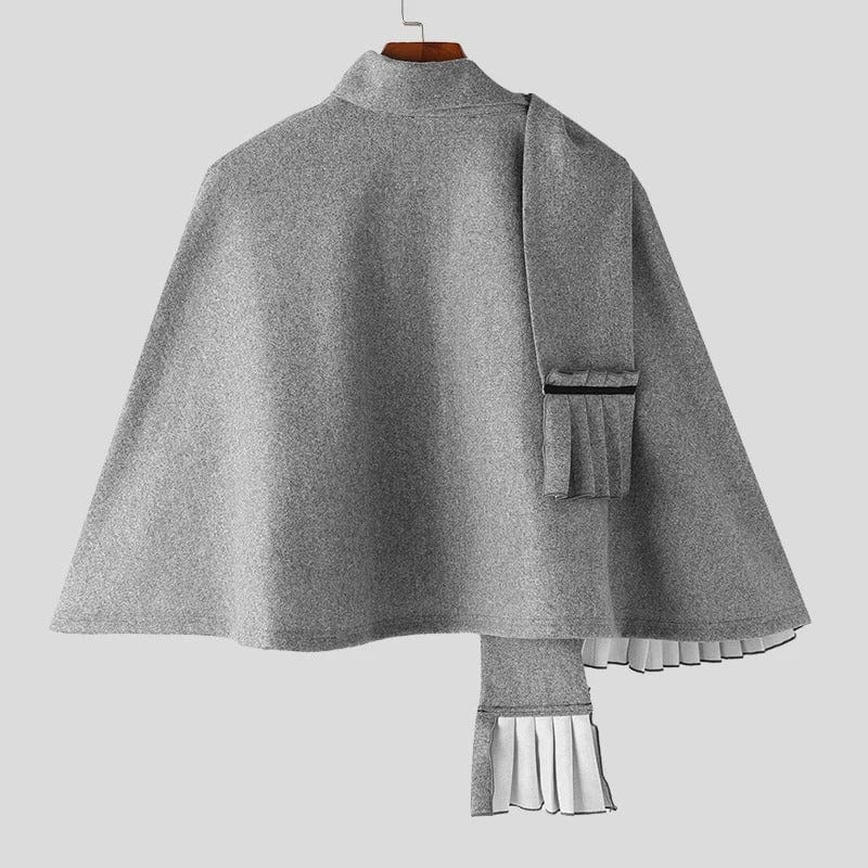 Poncho Homme avec Écharpe - Style Assuré