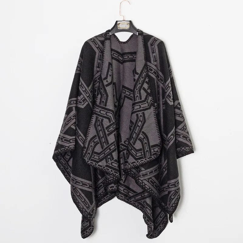 Poncho Homme Chaud - Collection Cosy gris