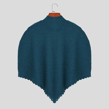 Poncho Homme Col Roulé - Style Élégant