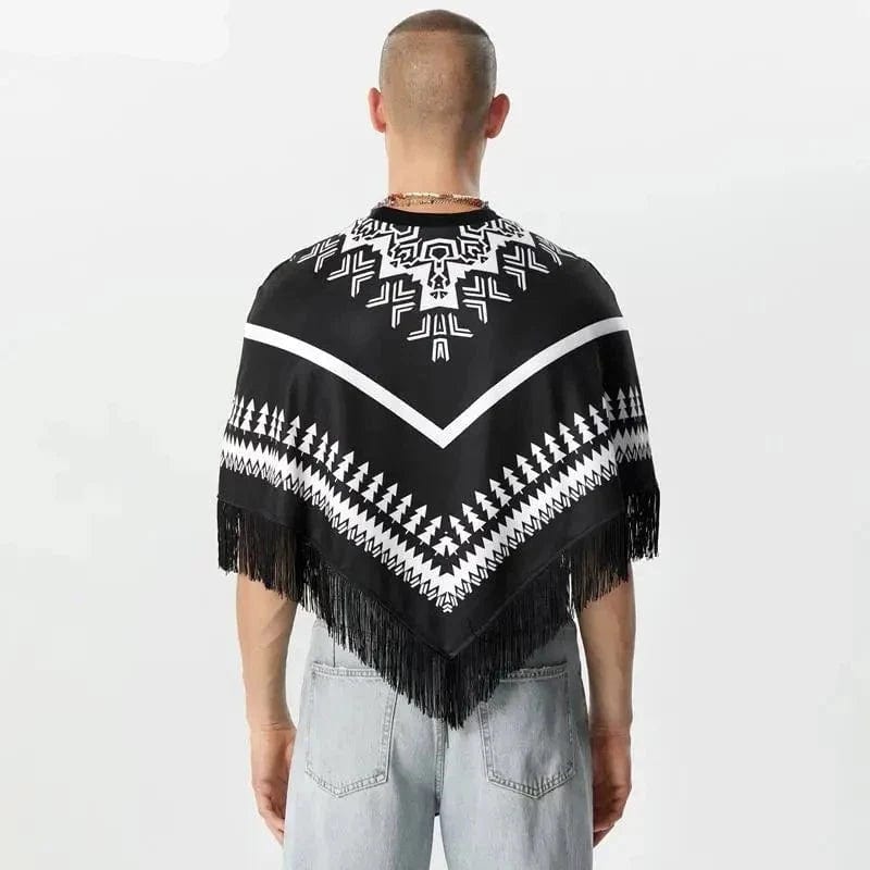 Poncho Homme Franges - Collection Mode