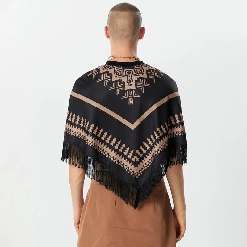 Poncho Homme Franges - Collection Mode