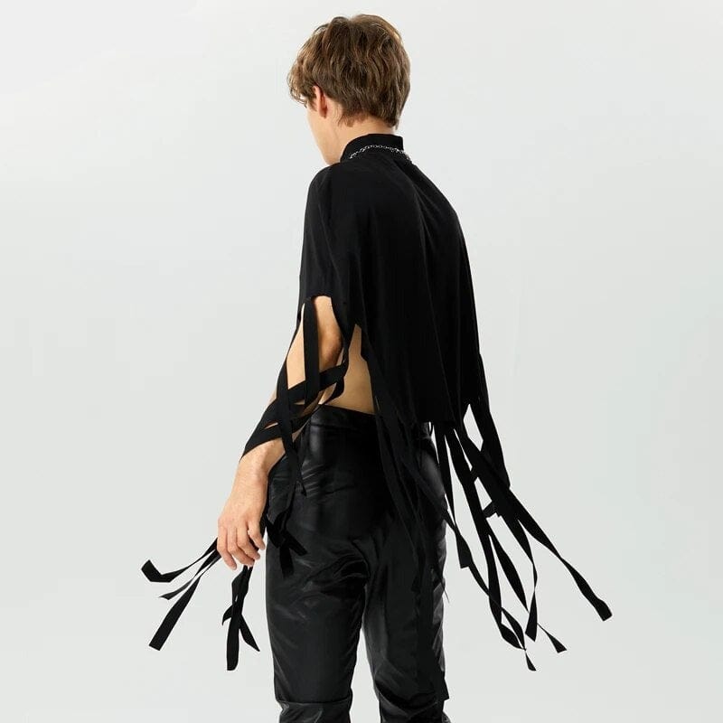 Poncho Homme Franges - Style Élégant