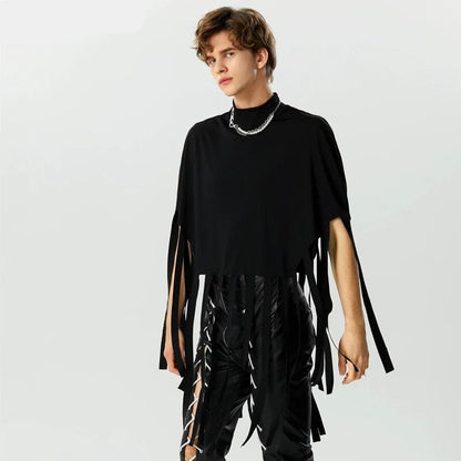 Poncho Homme Franges - Style Élégant