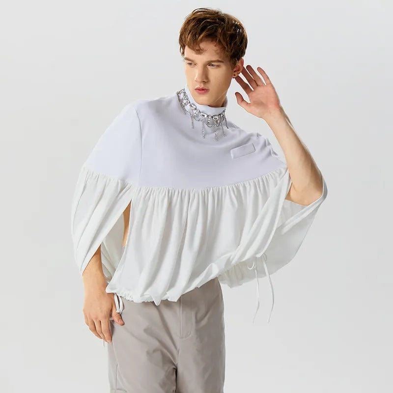 Poncho Homme - Style Élégant blanc / S