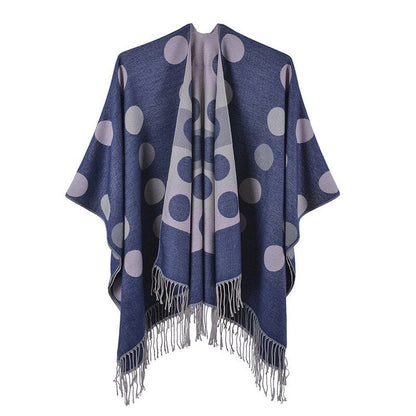 Poncho Léger Femme - Collection Éclat Bleu marine