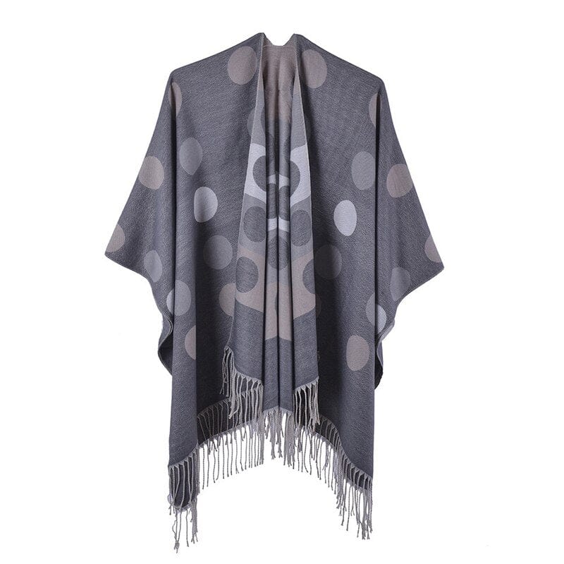 Poncho Léger Femme - Collection Éclat Gris