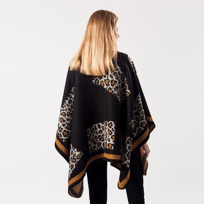 Poncho Léopard Femme - Style Sauvage