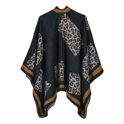 Poncho Léopard Femme - Style Sauvage